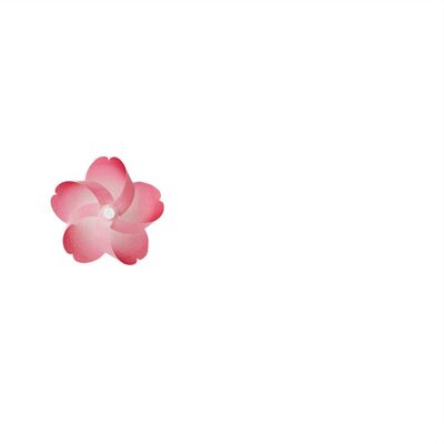 Kaze guruma Sakura flores de cerezo molinete Imán - Rosa intenso