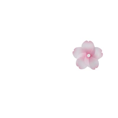 Kaze guruma Sakura flores de cerezo molinete Imán - Rosa claro