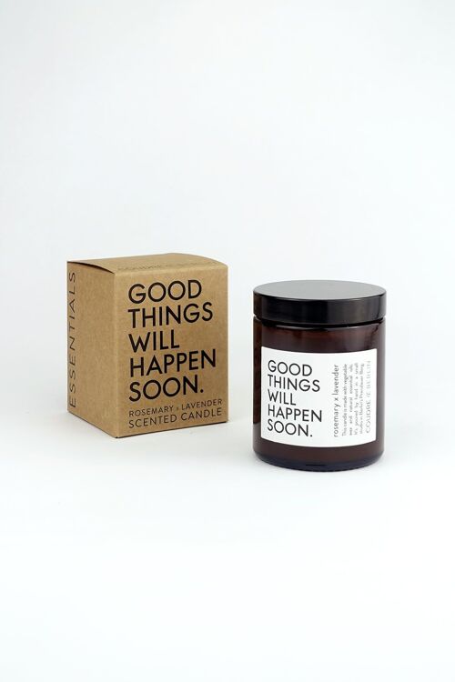 Good things ... Candle rosemary x lavender / ESSENTIALS Duftkerze