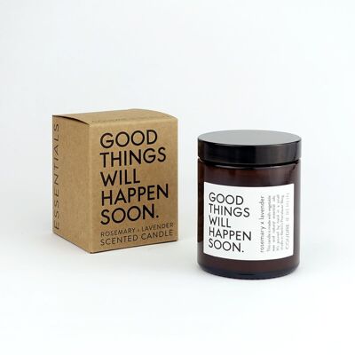Good things ... Candle rosemary x lavender / ESSENTIALS Duftkerze