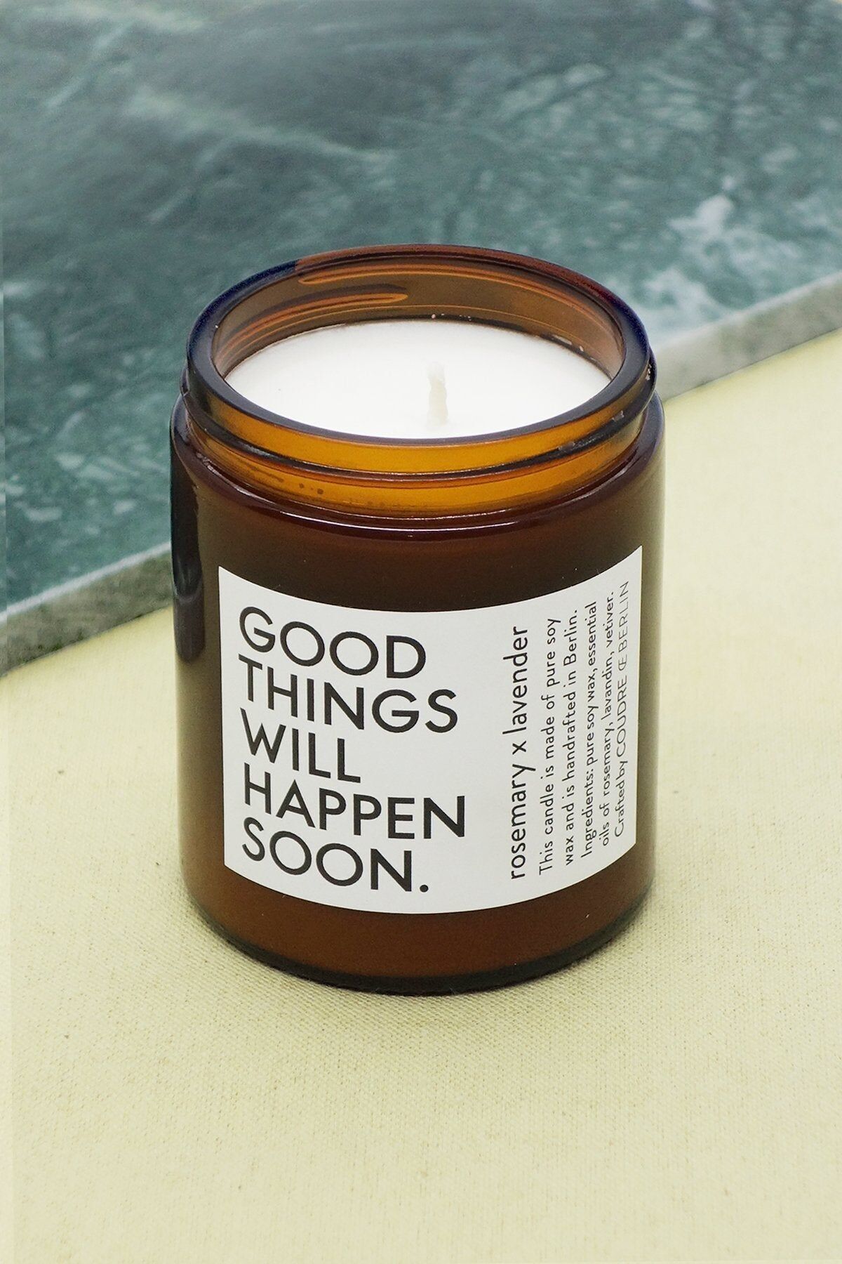 Good things ... Candle rosemary x lavender / ESSENTIALS Duftkerze