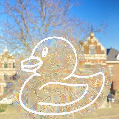 Duck Suncatcher, Window Sticker, Rainbow Maker Decal