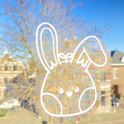 Easter Bunny Suncatcher Sticker | Rainbow Maker Decal