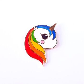 Broche LICORNE ARC-EN-CIEL 1