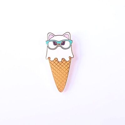 Broche CHAT GLACE