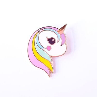 PIN EINHORN REGENBOGEN PASTELL