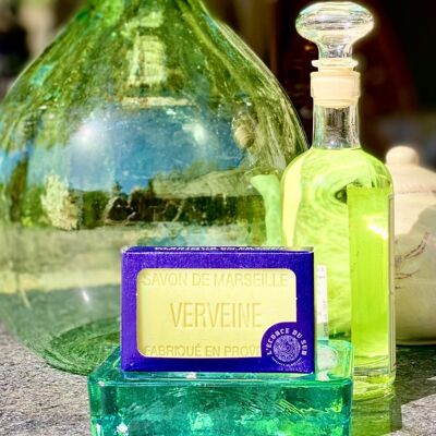 Jabón perfumado de verbena 100g con aceite de oliva y manteca de karité