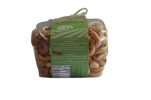 Tarallini Dry Cookie with Chili Peper 250 g