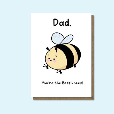Tarjeta del Día del Padre: Rodillas de abeja
