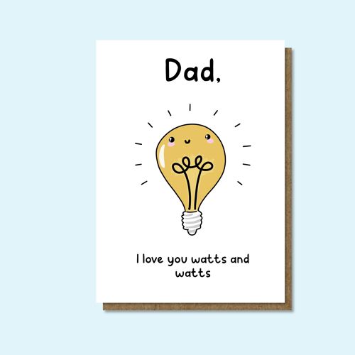 Father’s Day Card: watts and watts