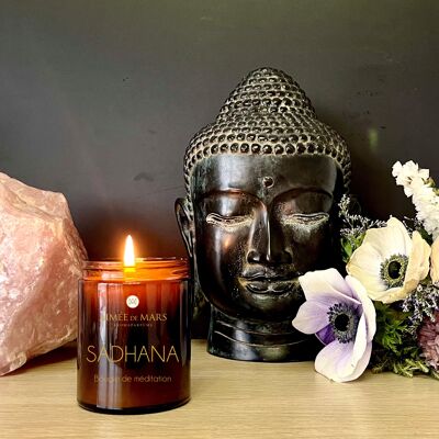 Bougie meditation sadhana - 98.5% naturelle- 150g