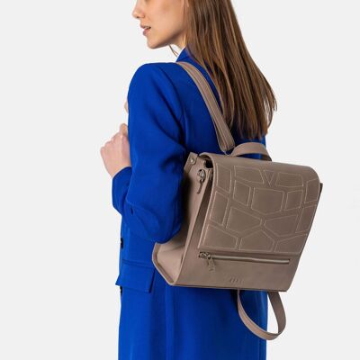 Cosmos | Vegan backpack- shoulder bag gray