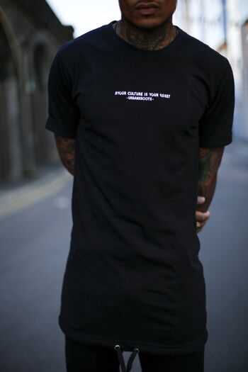 T-shirt long noir Xlarge 3