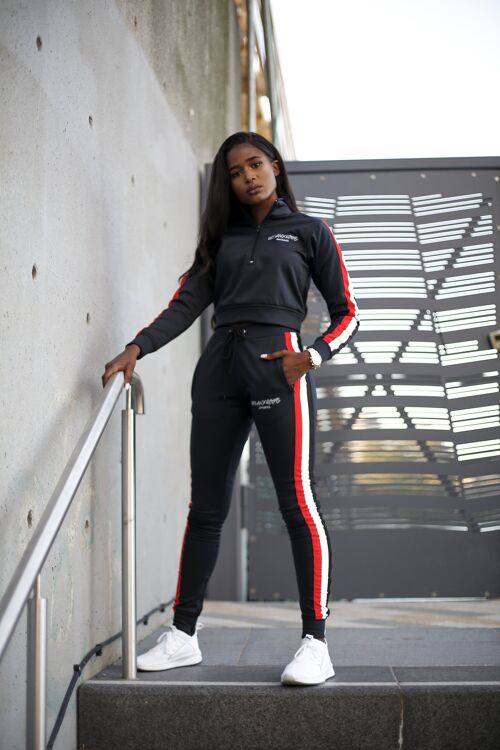Black Soft Shell Poly Tracksuit Small