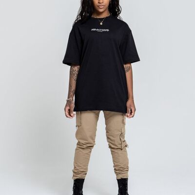 Essential Schwarzes Oversize-T-Shirt Xsmall