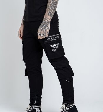 Pantalon Cargo Militant Noir Moyen 1