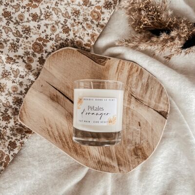 Orange blossom petals - Large candle