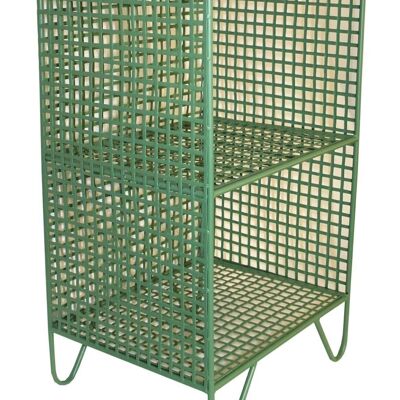 2 Tier Square Side Table Green