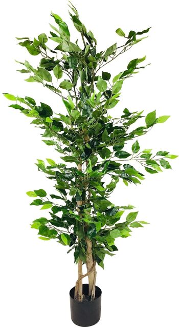 Ficus Artificiel avec Tronc Naturel 125cm 1