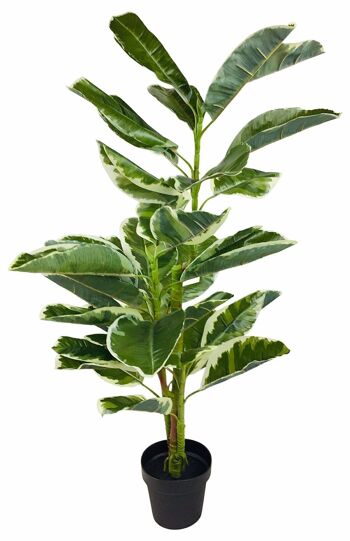 Grand ficus artificiel en caoutchouc de 110 cm 1