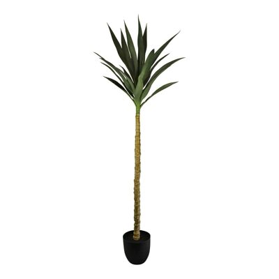 Künstlicher einstämmiger Yucca-Baum, 130 cm