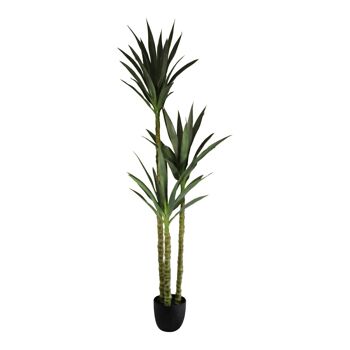 Yucca Artificiel Triple Tronc, 160cm 1