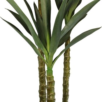 Yucca Artificiel Triple Tronc, 160cm 3