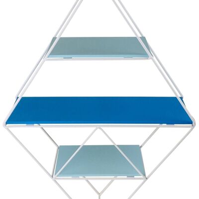Blue Wire Geometric Shelf