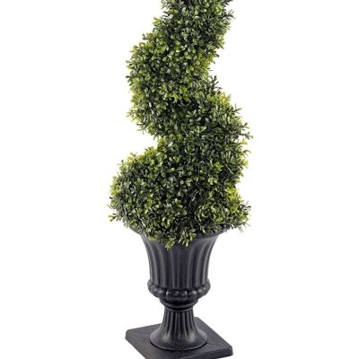 Boxwood Spiral Topiary with Pot 90cm