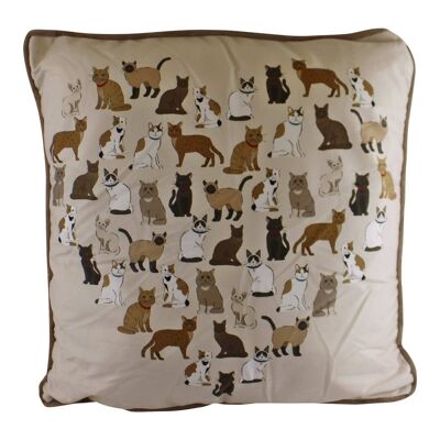 Coussin décoratif Cat Lover Design, 45 cm