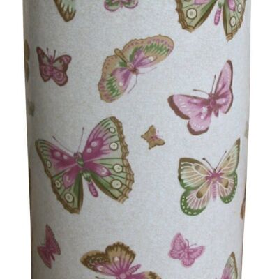 Porte-parapluie en céramique, motif papillon