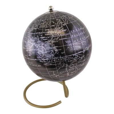 Decorative Freestanding Globe in Black