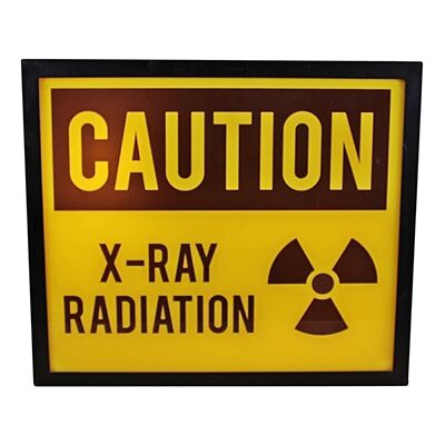 Caja de luz decorativa, Precaución Radiación de rayos X