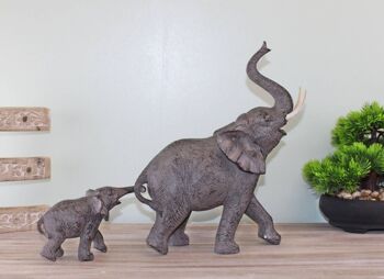 Ornement éléphant avec bébé 4
