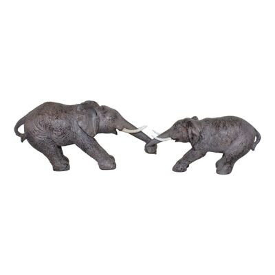 Adorno Elefantes Sosteniendo Troncos