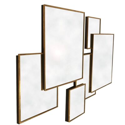 Gold Framed Multi Mirror - Square
