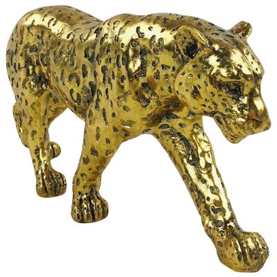 Gold Glitter Effect Leopard 40cm