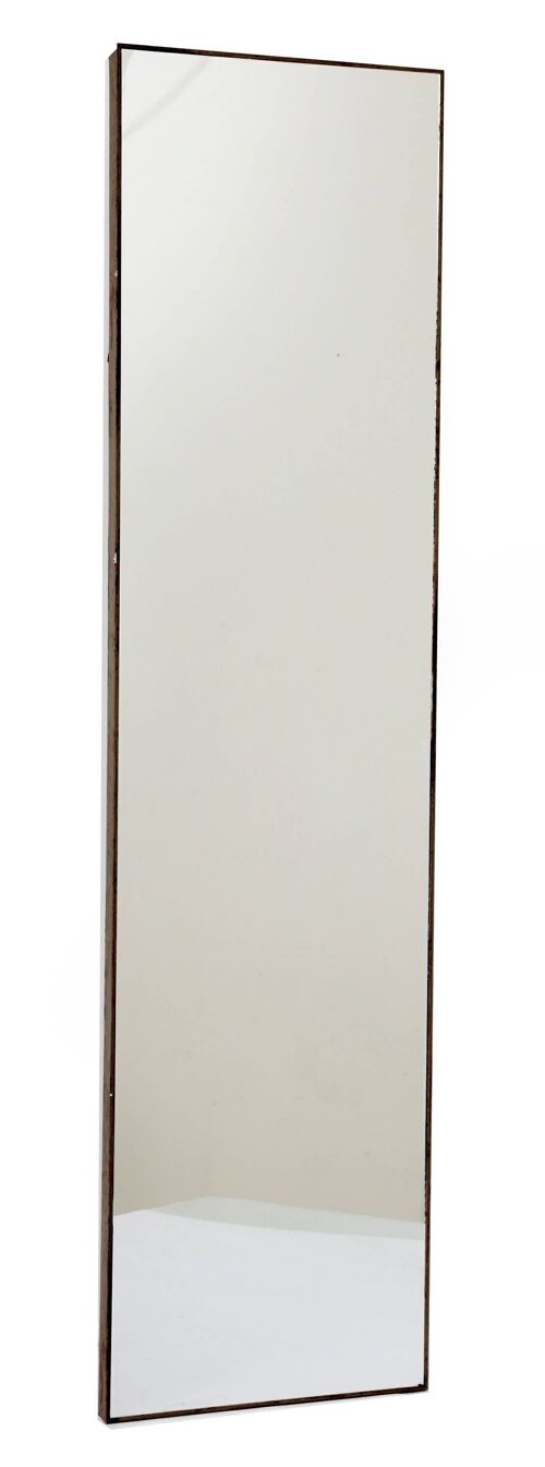 Grey Wood Wall Mirror 121cm