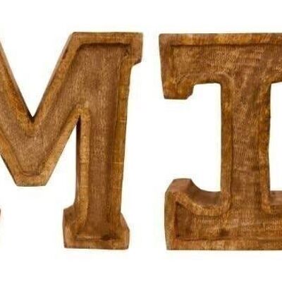 Hand Carved Wooden Embossed Letters Family