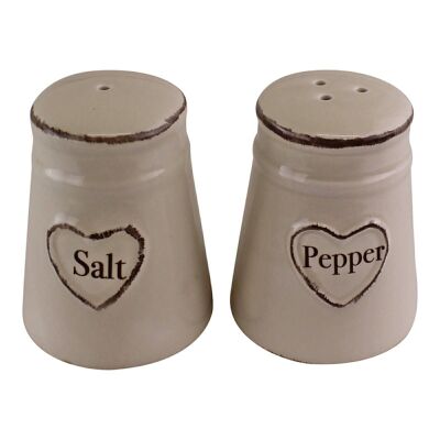 Heart Range Salz- und Pfefferstreuer aus Keramik