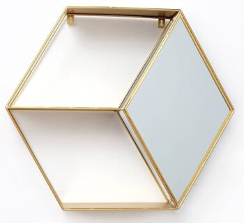 Unité de miroir doré hexagonal 1