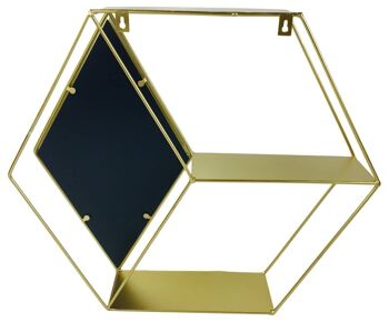 Unité de miroir doré hexagonal 3