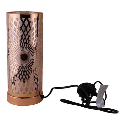 Kaléidoscope Design Lampe LED à changement de couleur et diffuseur d'arômes en or rose