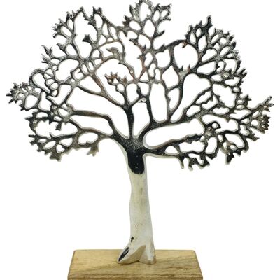 Ornamento albero grande in argento 42 cm
