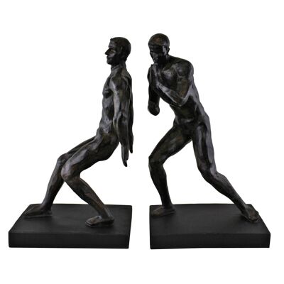 Sujetalibros de estatua masculina