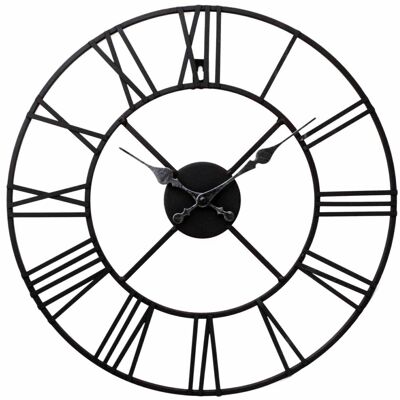 Metal Clock, Roman Numeral 60cm