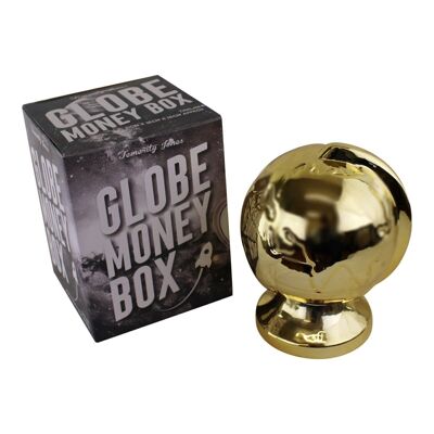 Metallic Gold Ceramic Globe Style Spardose