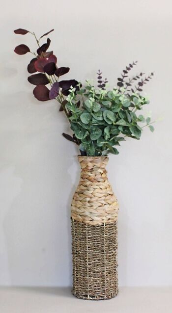 Vase en bambou et jonc de mer Natural Interiors, 45 cm. 3