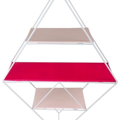 Pink Wire Geometric Shelf