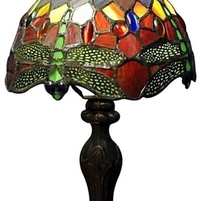 Lampada Tiffany Libellula Rossa